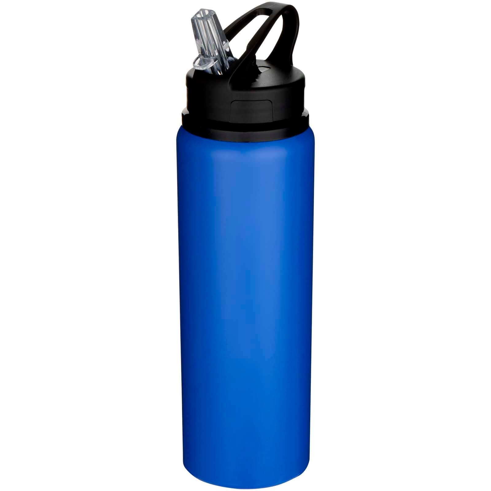 Bouteille d’eau Fitz de 800 ml en acier inoxydable recyclé certifié RCS à simple paroi coloris Bleu roi
