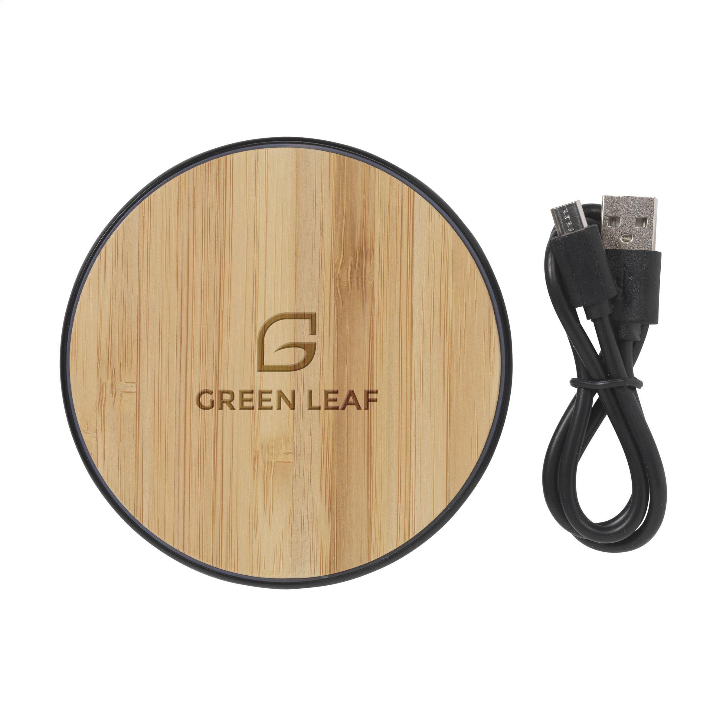 Chargeur sans fil bambou 10W rapide en situation