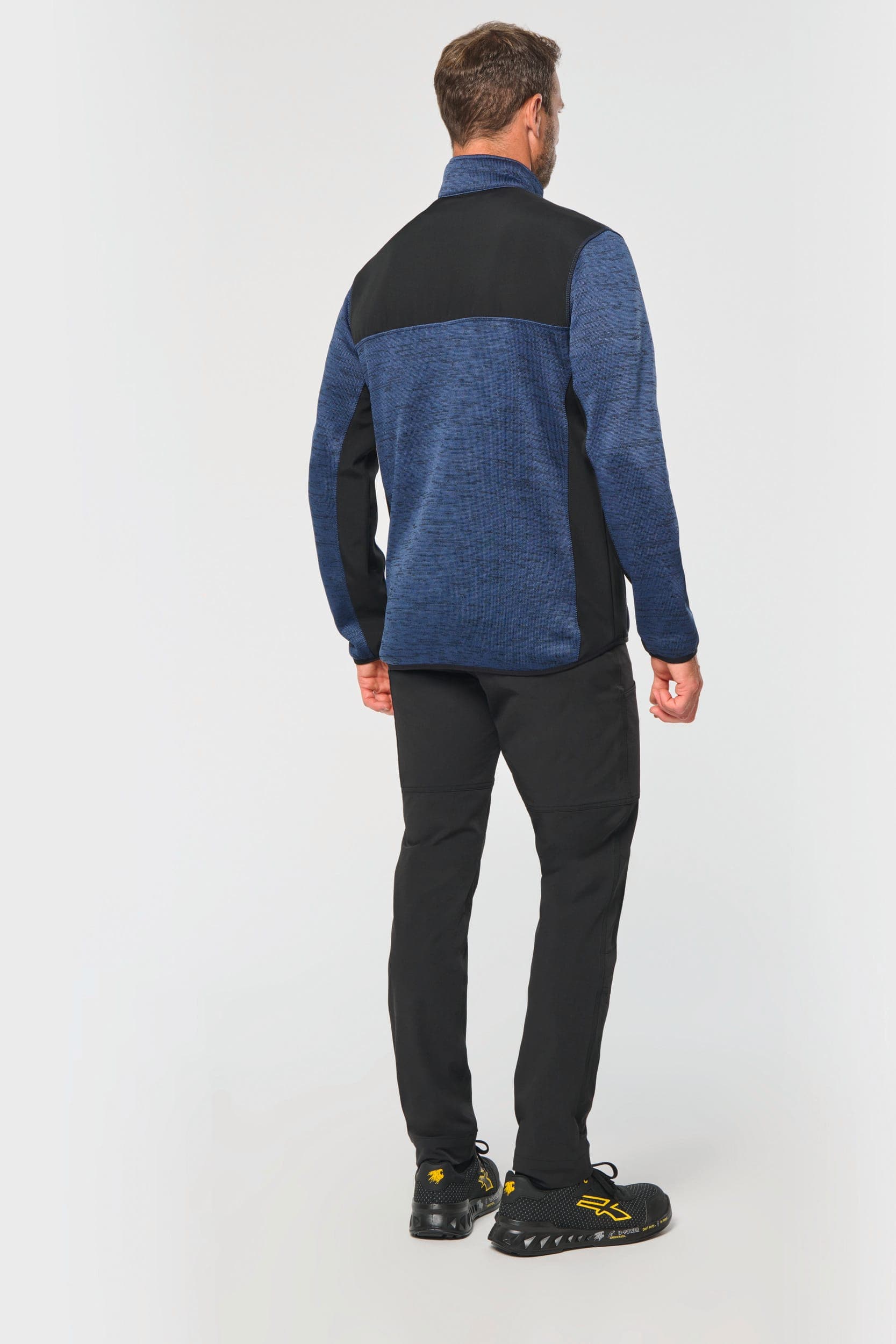 Veste recyclée en polytricot homme en situation