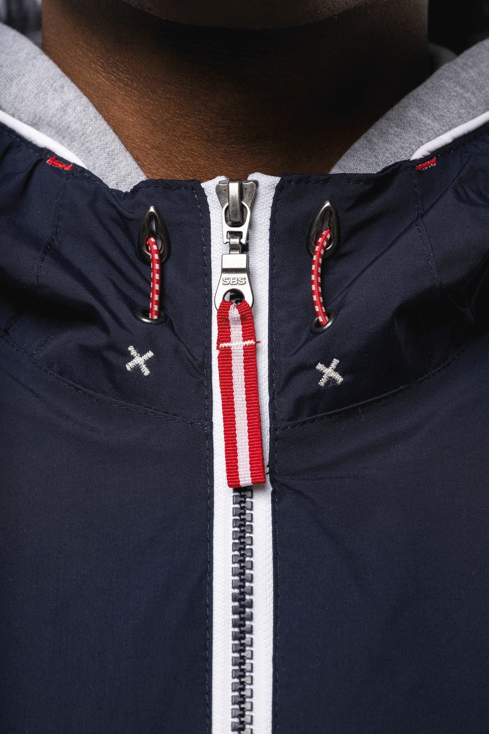 Veste imperméable unisexe en situation