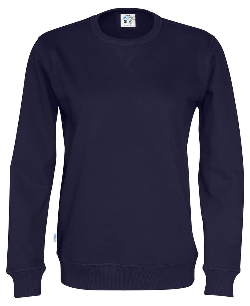 SWEAT COL ROND UNISEXE - CERTIFIÉ GOTS coloris Marine