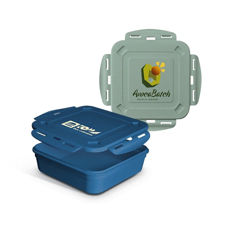 BOITE REPAS (LUNCH BOX) 1.2 l AVEC COUVERCLE, CUILLERE ET FOURCHETTE en situation