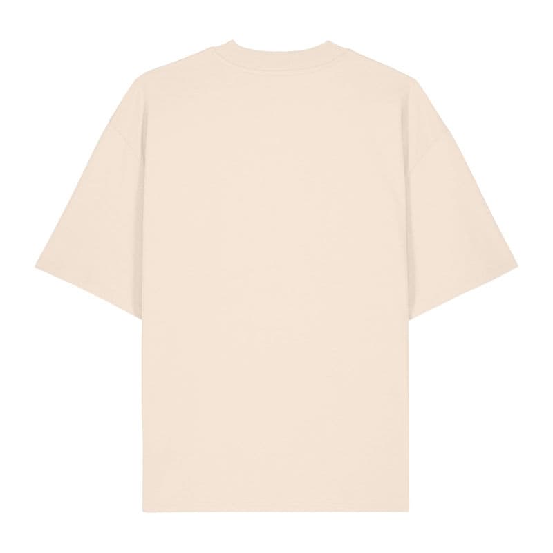 Blaster 2.0 unisex oversized high neck t-shirt coloris Crème