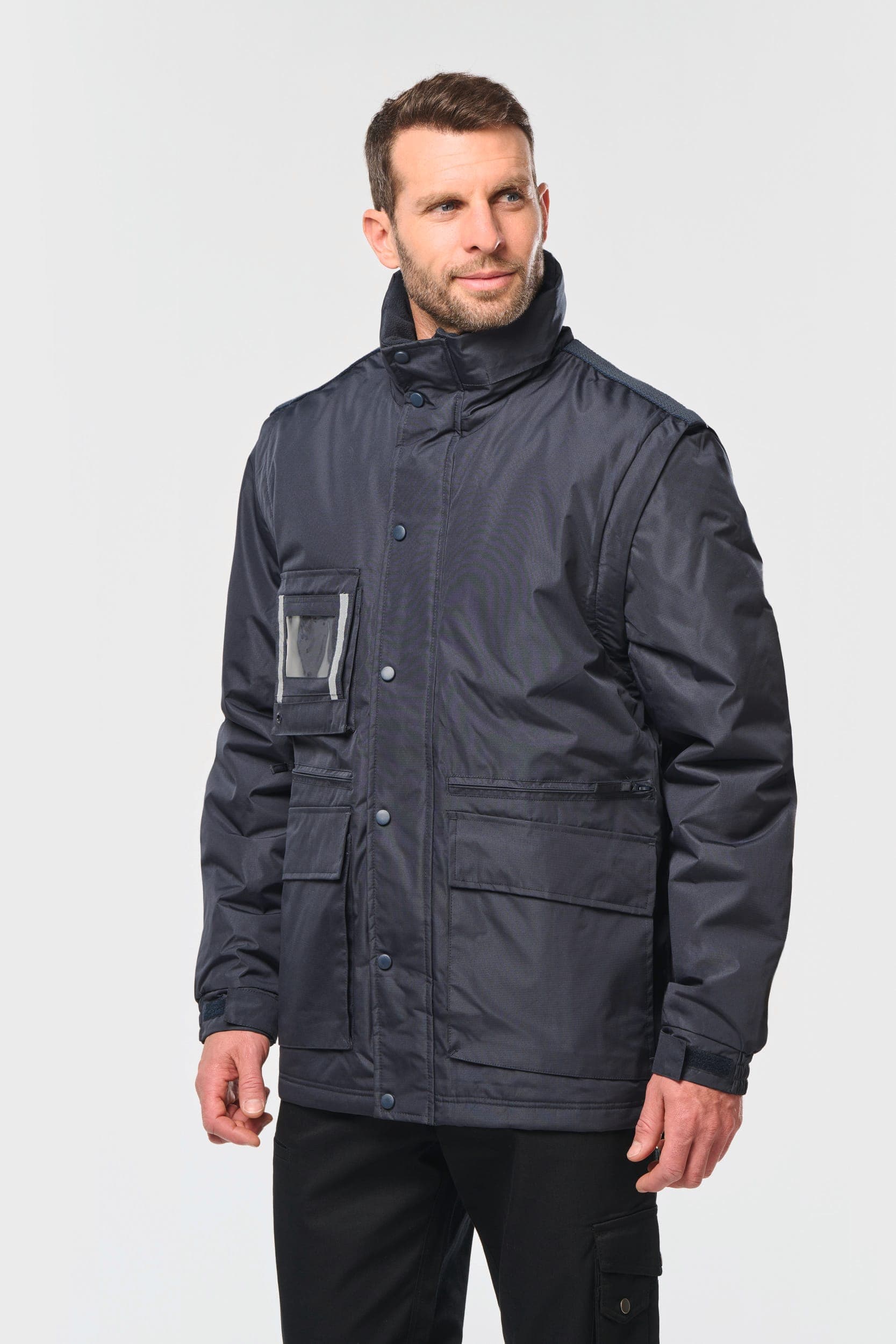 Parka workwear manches amovibles homme