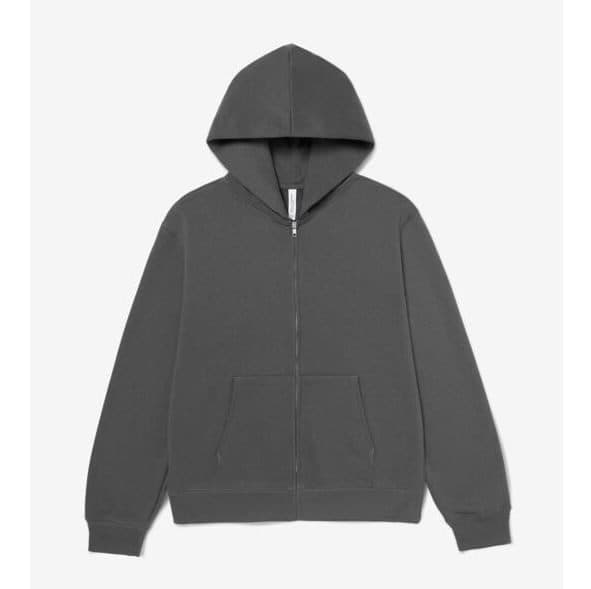UNISEX HEAVY FULL ZIP HOODIE coloris Asphalte