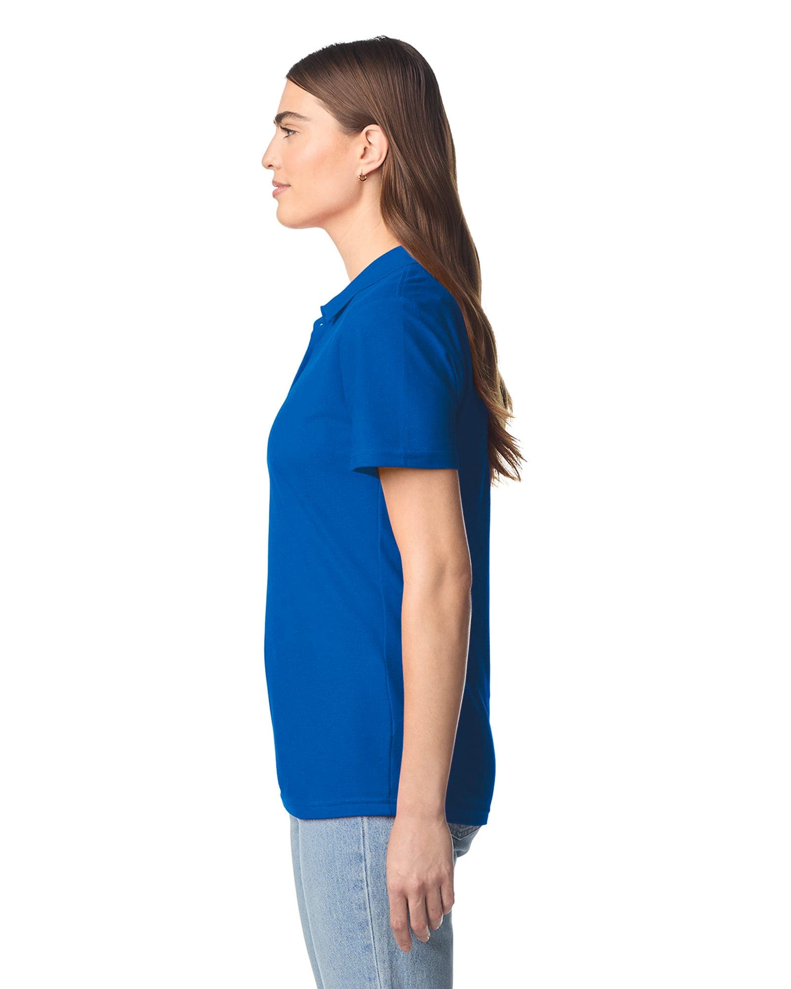 Polo Femme Softstyle Double Piqué en situation