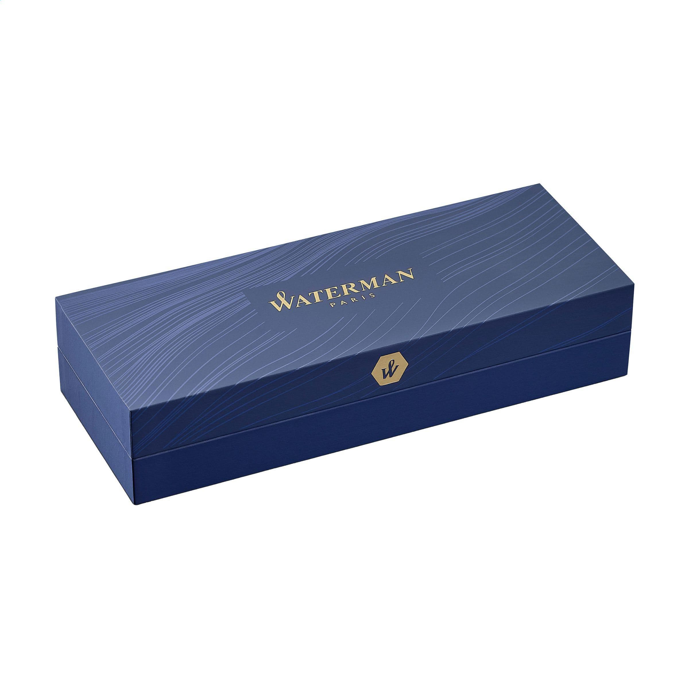 Waterman Hémisphère Stylo roller argent - encre noire en situation