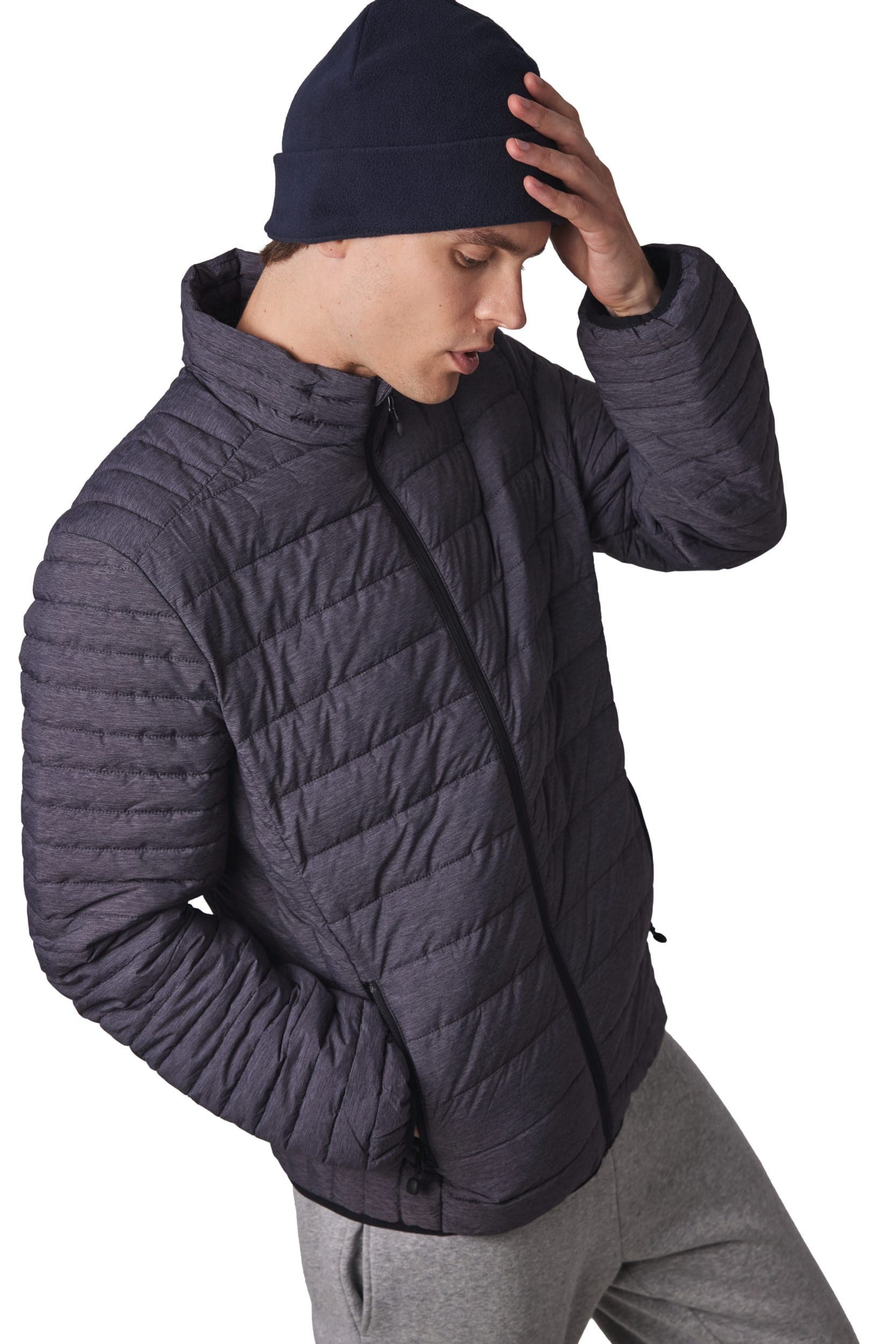 Bonnet recyclé micropolaire avec revers