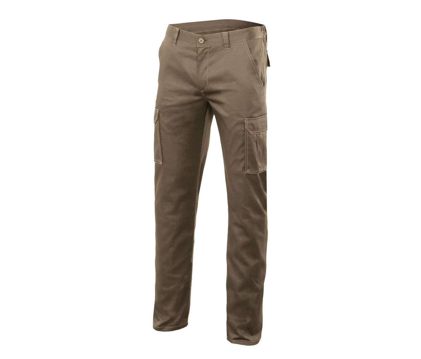 PANTALON STRETCH MULTIPOCHES coloris Beige arena