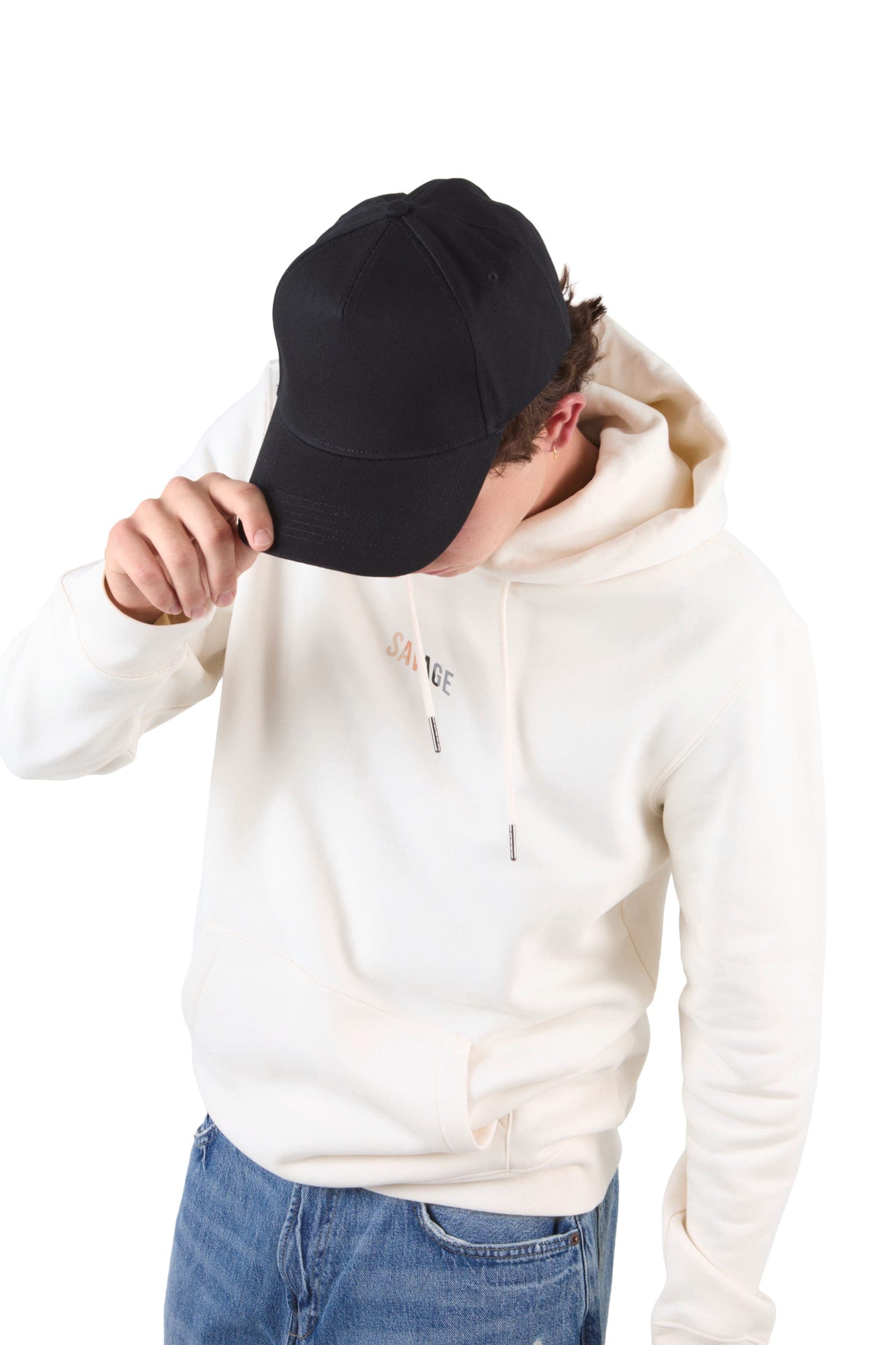 Casquette 5 panneaux en situation