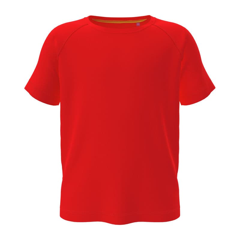 Mesh Raglan Kids' T-shirt coloris Rouge écarlate