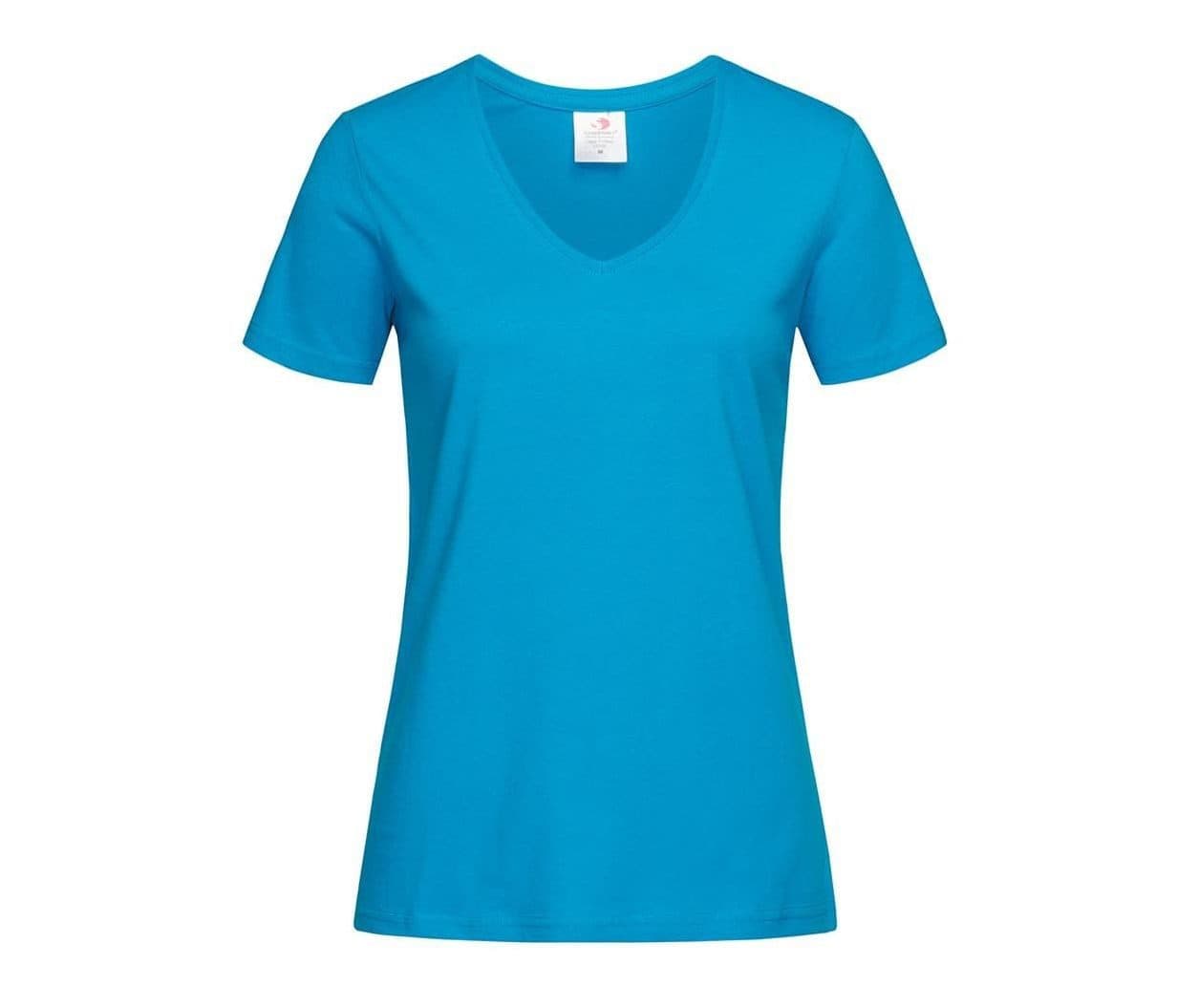 CLASSIC-T V-NECK coloris Bleu océan