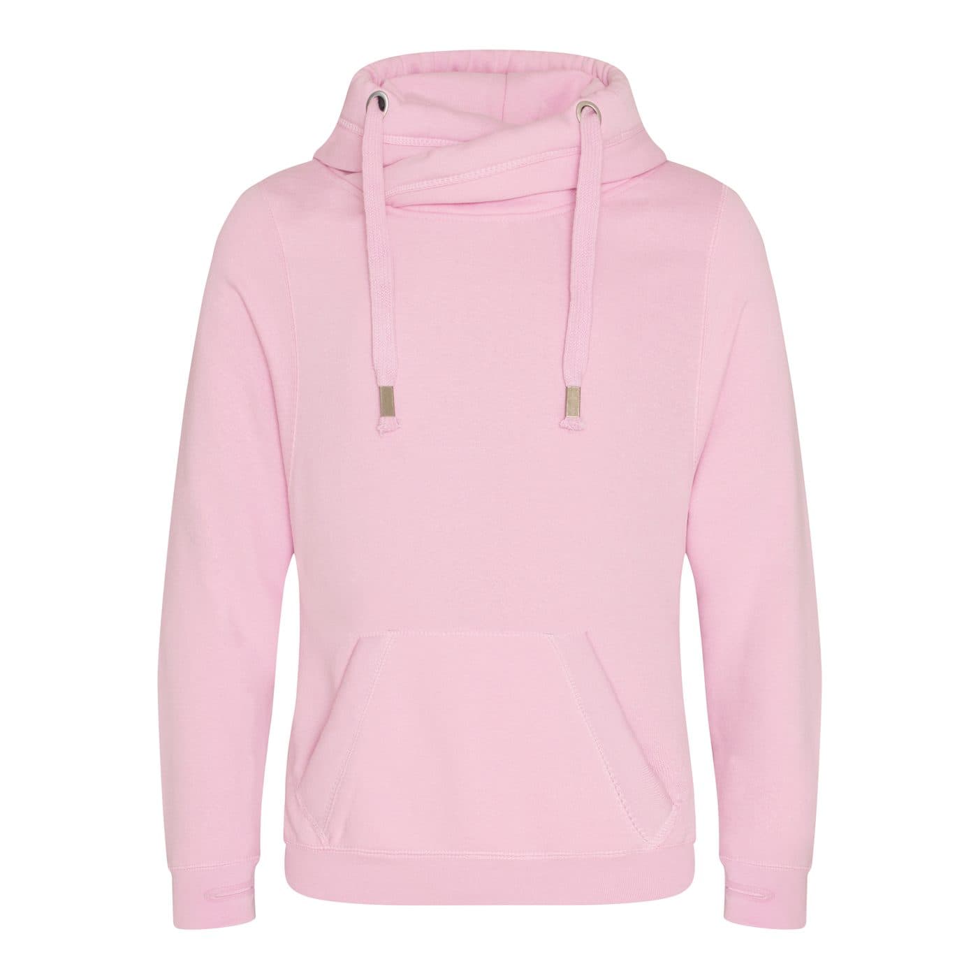 CROSS NECK HOODIE coloris Rose layette