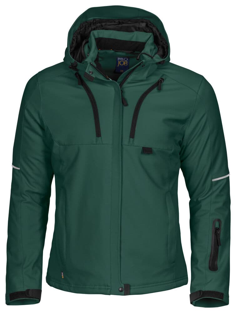 3413 VESTE SOFTSHELL DOUBLÉE FEMME coloris Vert Forêt