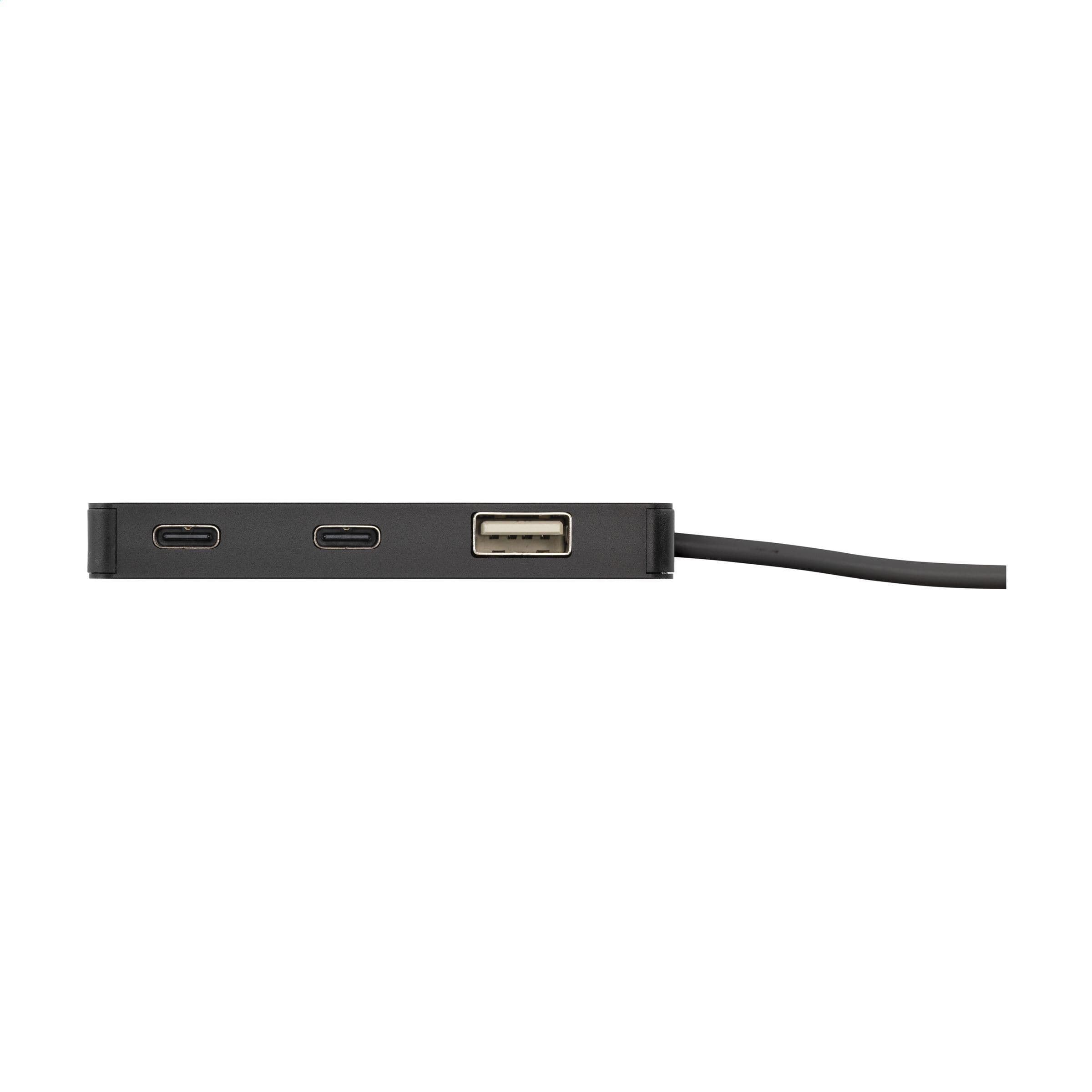 Hub USB Tecco GRS aluminium recyclé en situation