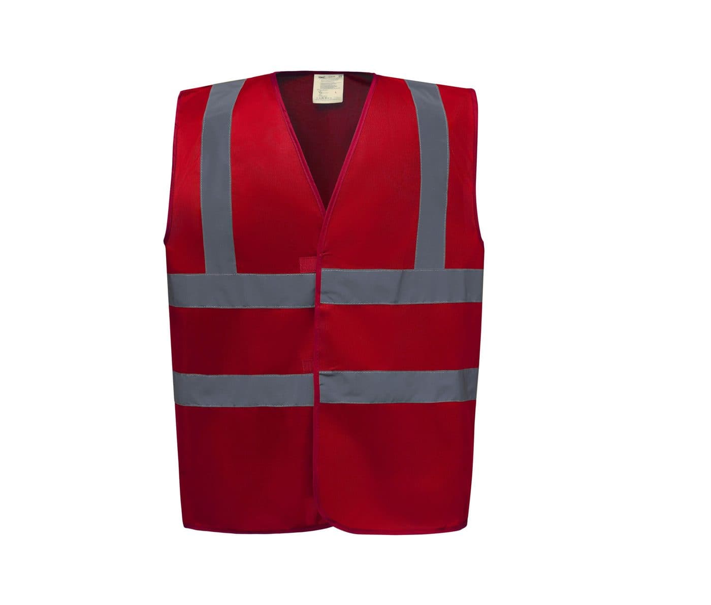 HI-VIS 2-BAND AND BRACES WAISTCOAT coloris Rouge