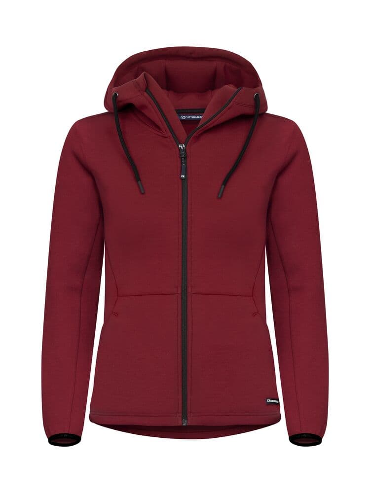 Sweat zippé à capuche Cutter & Buck Pemberton femme coloris Rouge Biking