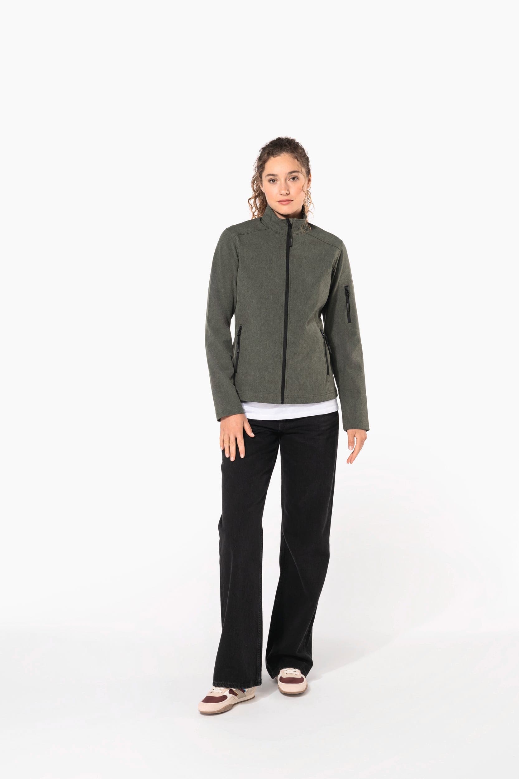 Veste softshell femme en situation