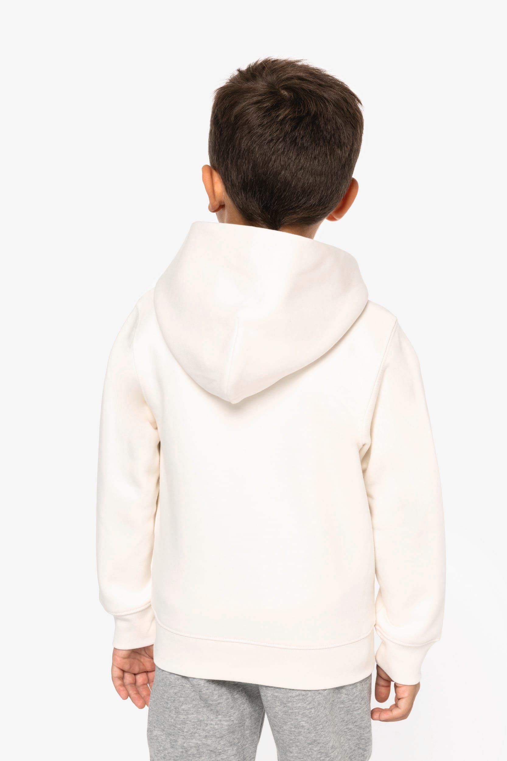 Sweat-shirt écoresponsable à capuche enfant en situation