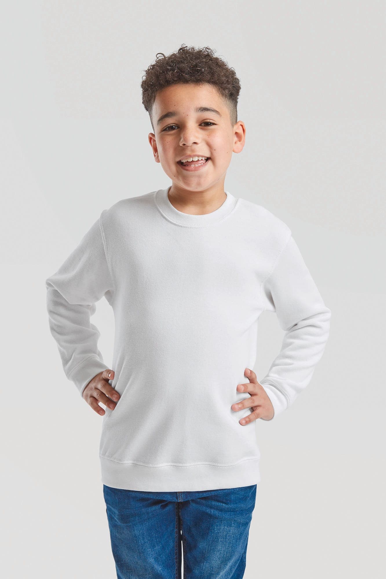 Sweat-shirt enfant col rond Classic (62-041-0) en situation