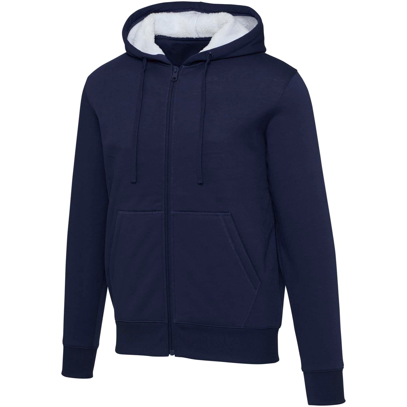 Sweat à capuche sherpa de 320 g/m² Natron intégralement zippé