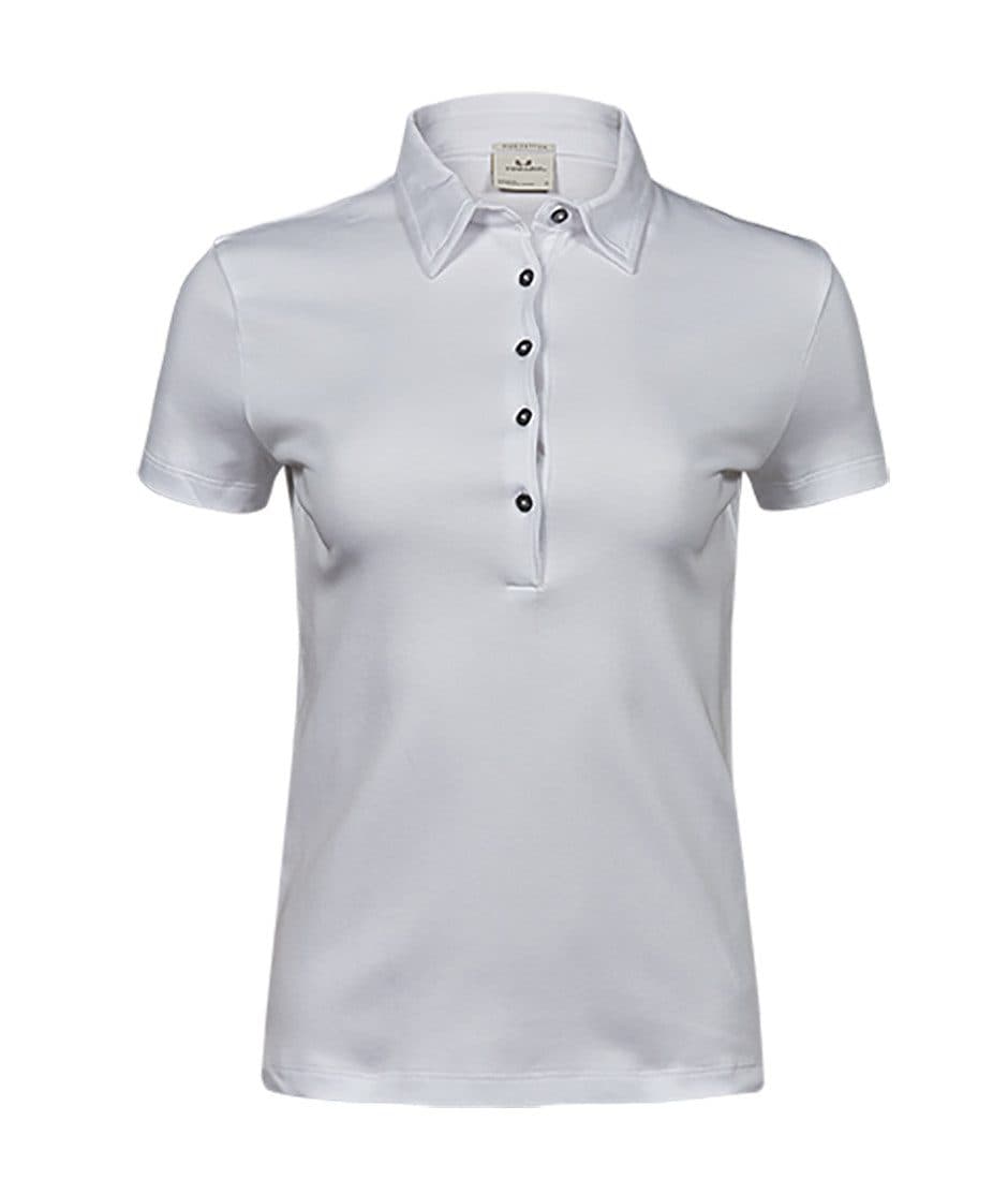 LADIES PIMA COTTON POLO coloris Blanc