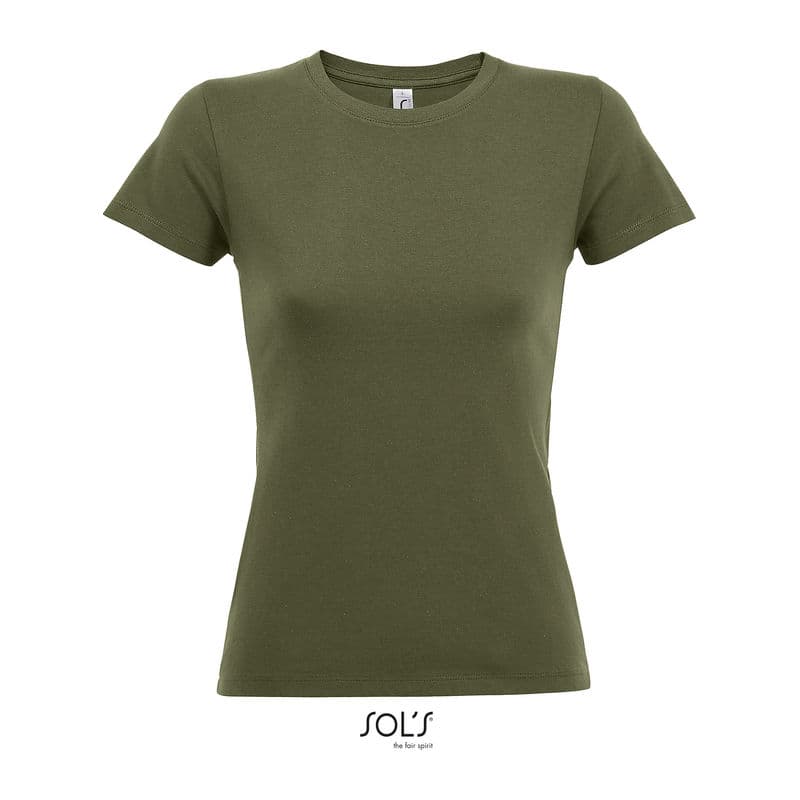 SOL'S REGENT WOMEN - ROUND COLLAR T-SHIRT coloris Vert armée