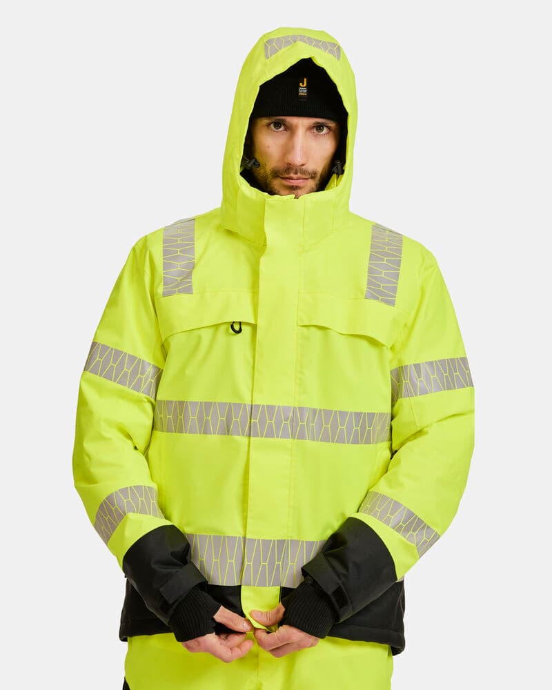 Jobman 2235 Winter Trousers Hi-Vis en situation