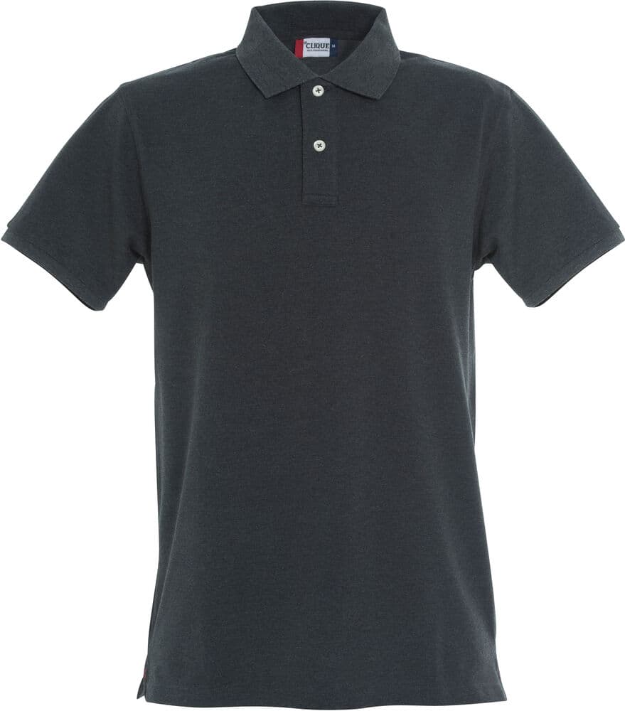 Clique Stretch Premium Polo coloris Anthracite chiné