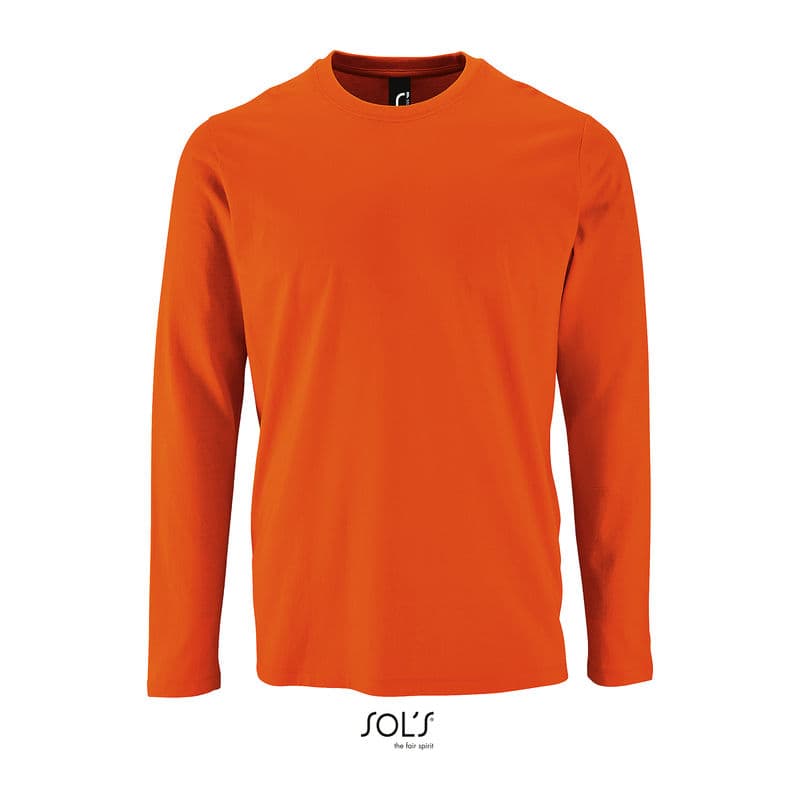 SOL'S IMPERIAL LSL MEN - LONG-SLEEVE T-SHIR coloris Orange