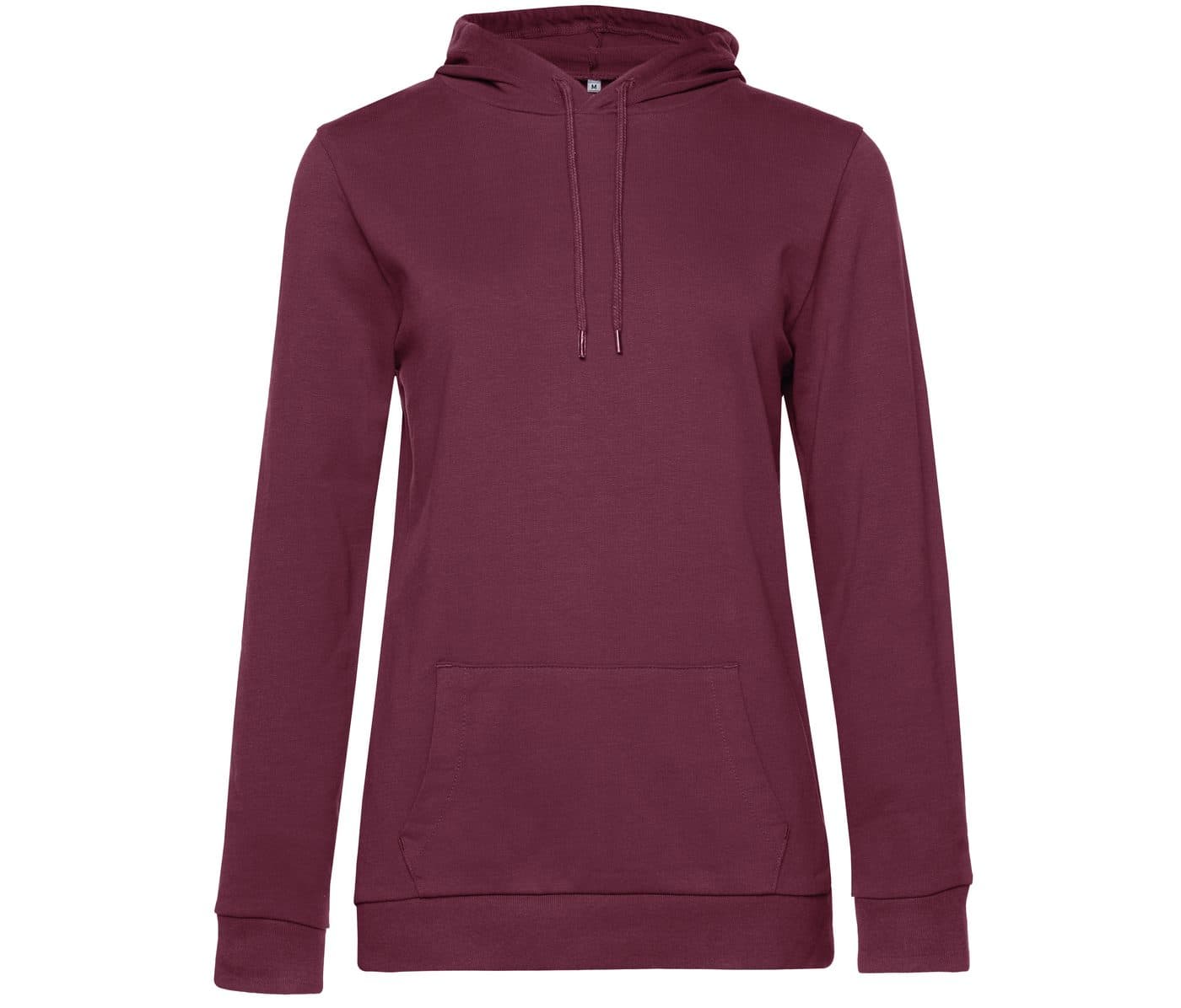 #HOODIE /WOMEN coloris Lie-de-vin