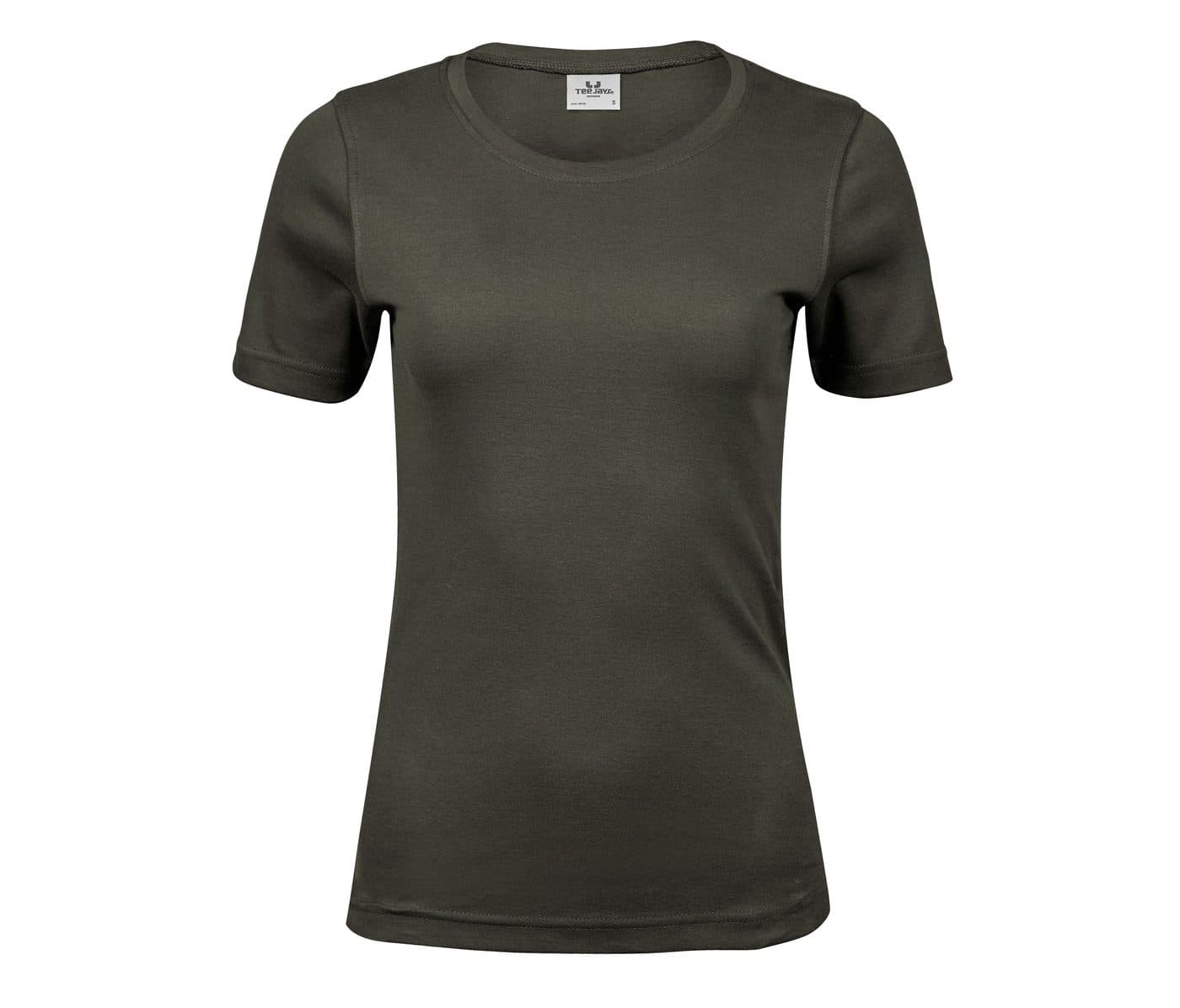 LADIES INTERLOCK TEE coloris Vert profond