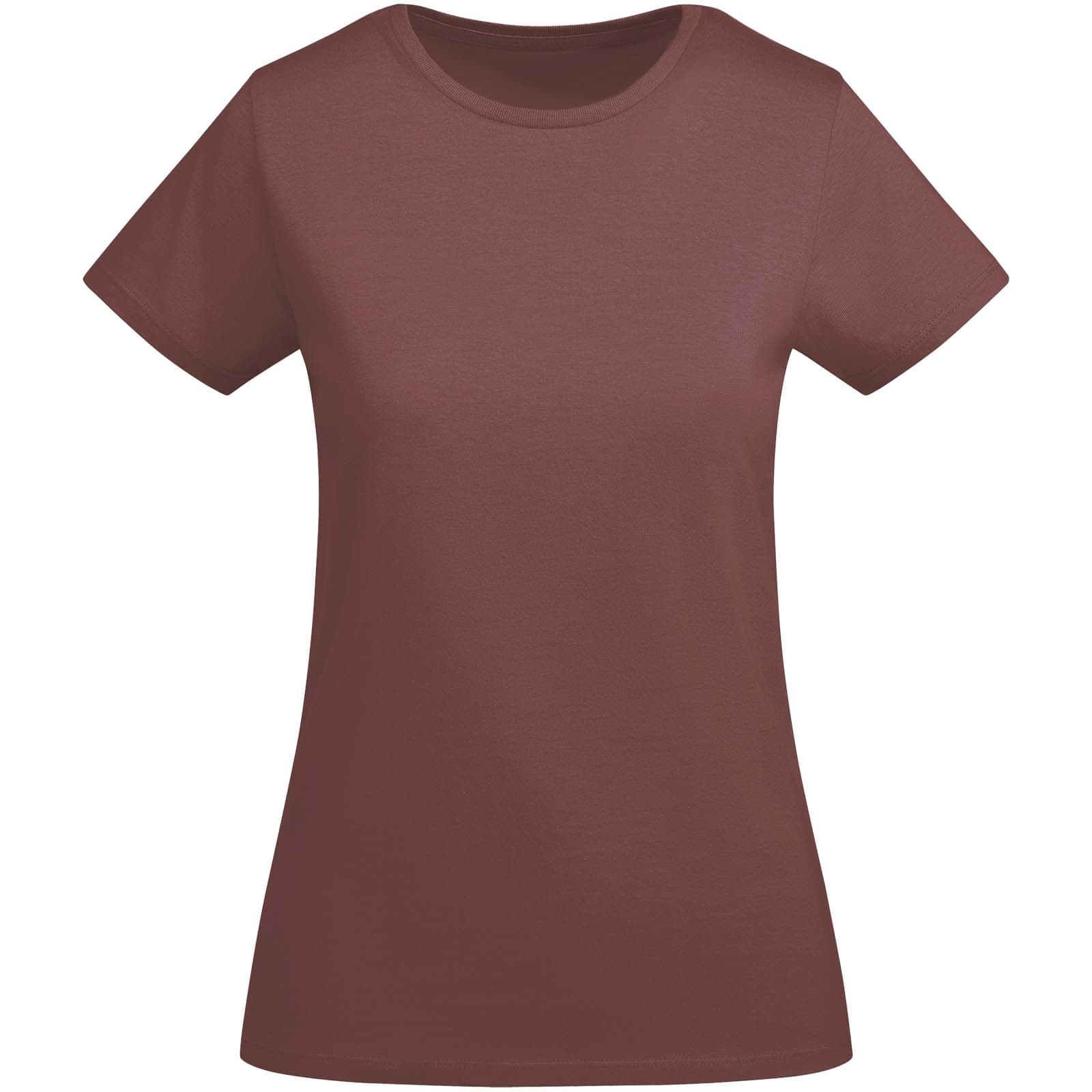 T-shirt de 175 g/m² Breda en coton organique à manches courtes pour femme coloris Rouge pâle