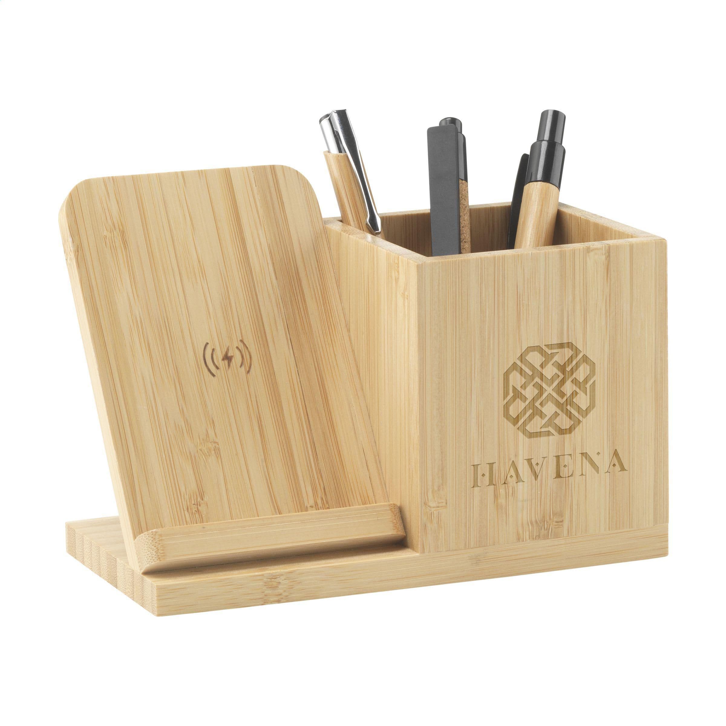 Support de charge/porte-stylo bambou 15W
