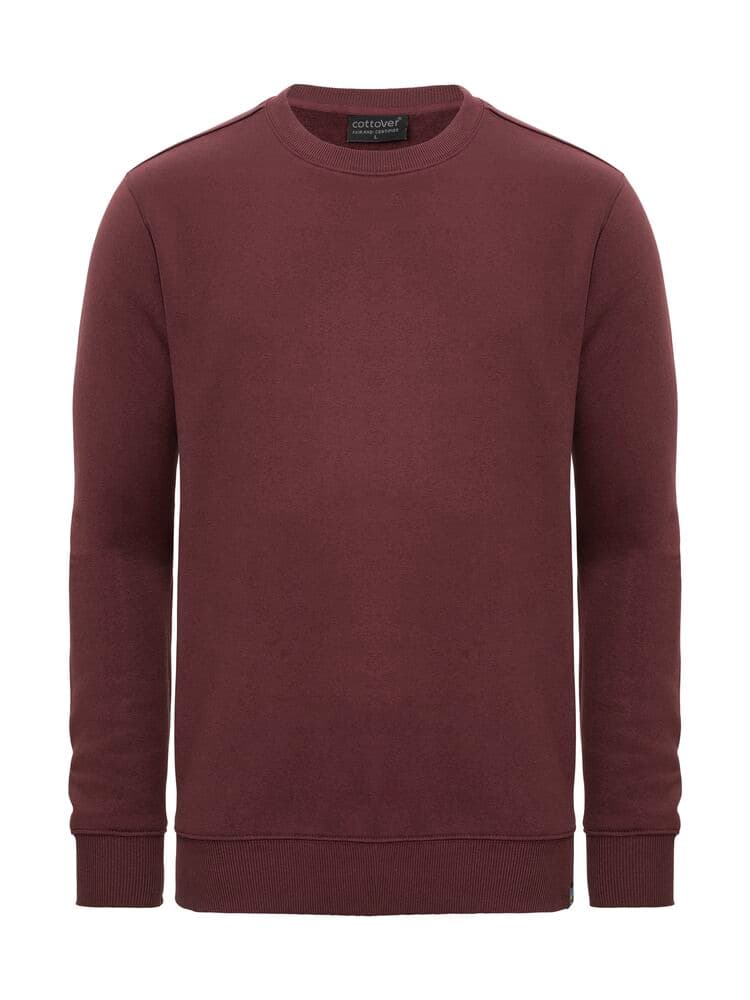 Key Sweat-shirt Col Ras du Cou Unisexe coloris Bordeaux