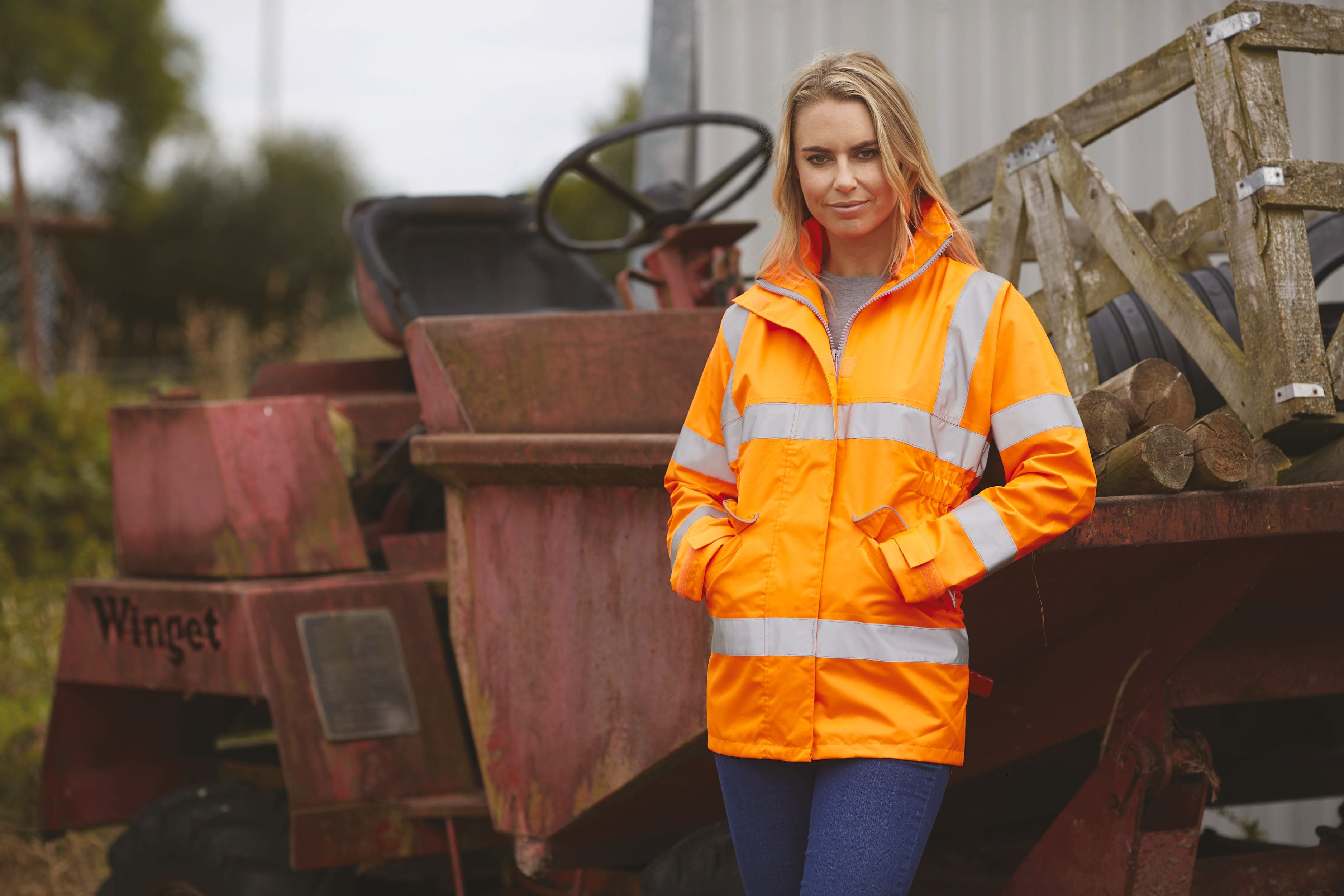 Veste haute visibilité "Management" femme en situation