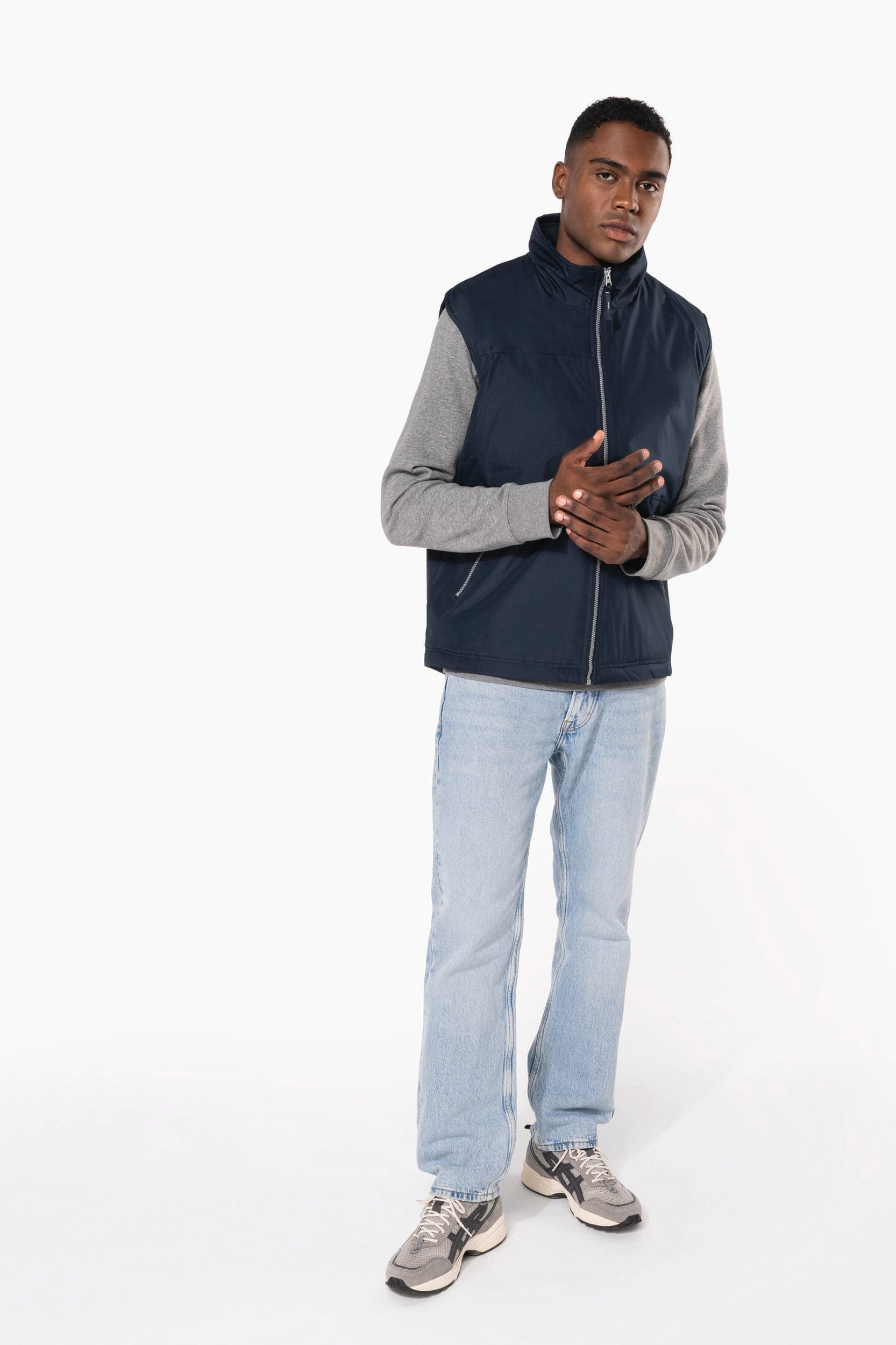 Bodywarmer doublé polaire homme en situation