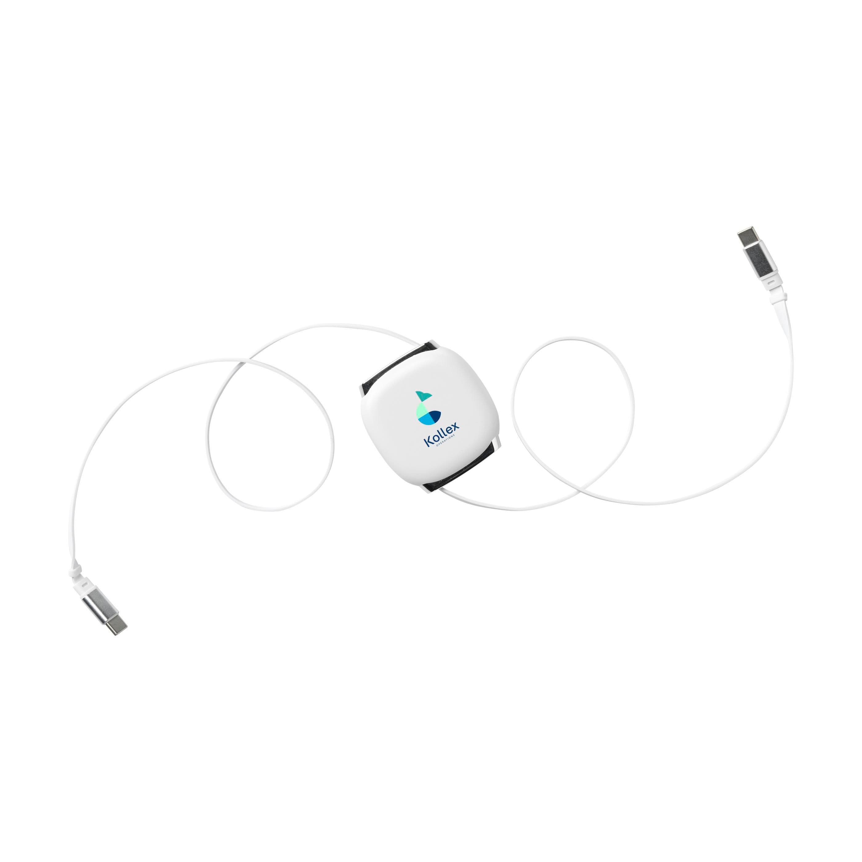 Câble de charge rétractable Reelio RCS R-ABS en situation