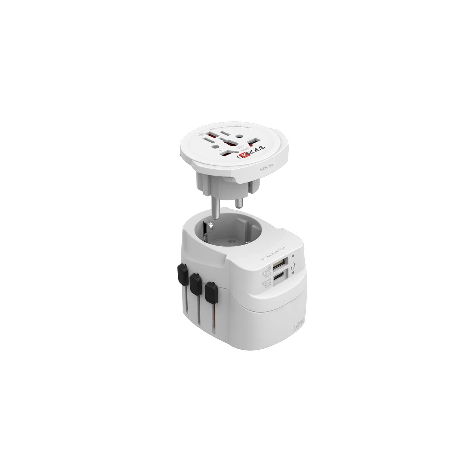 Adaptateur universel SKROSS® PRO Light USB AC30PD