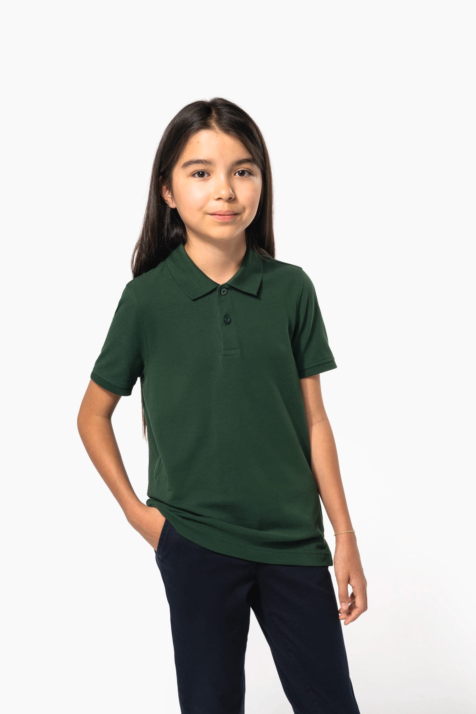 Polo piqué Bio180 enfant en situation