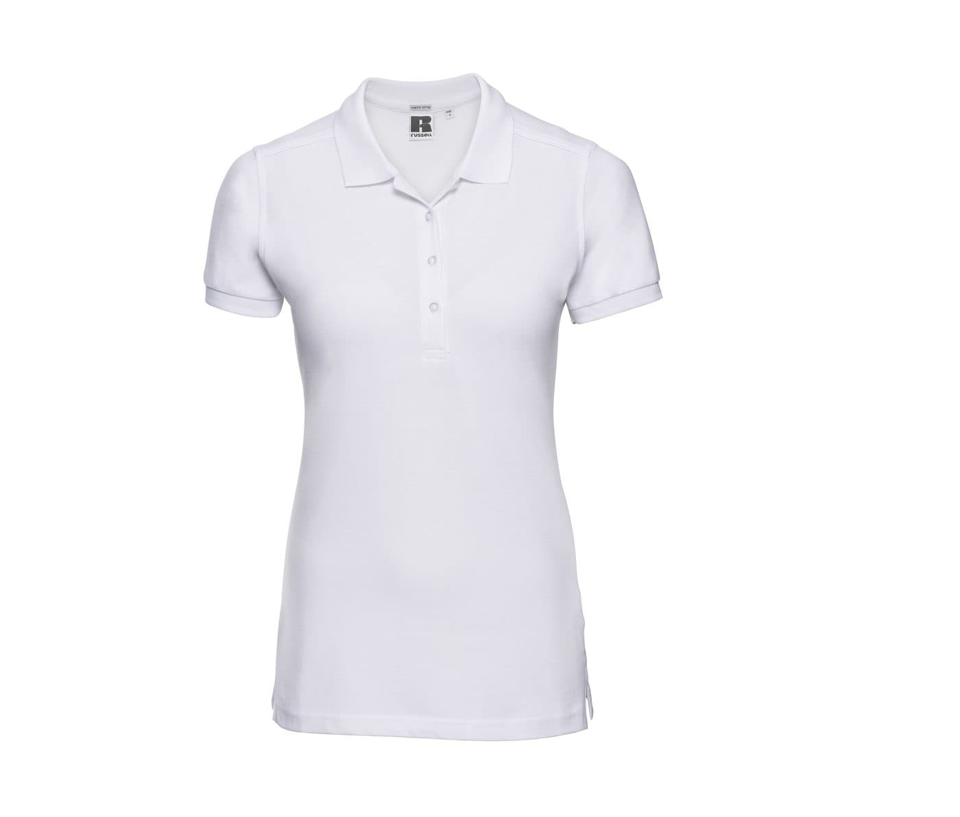 LADIES' FITTED STRETCH POLO coloris Blanc