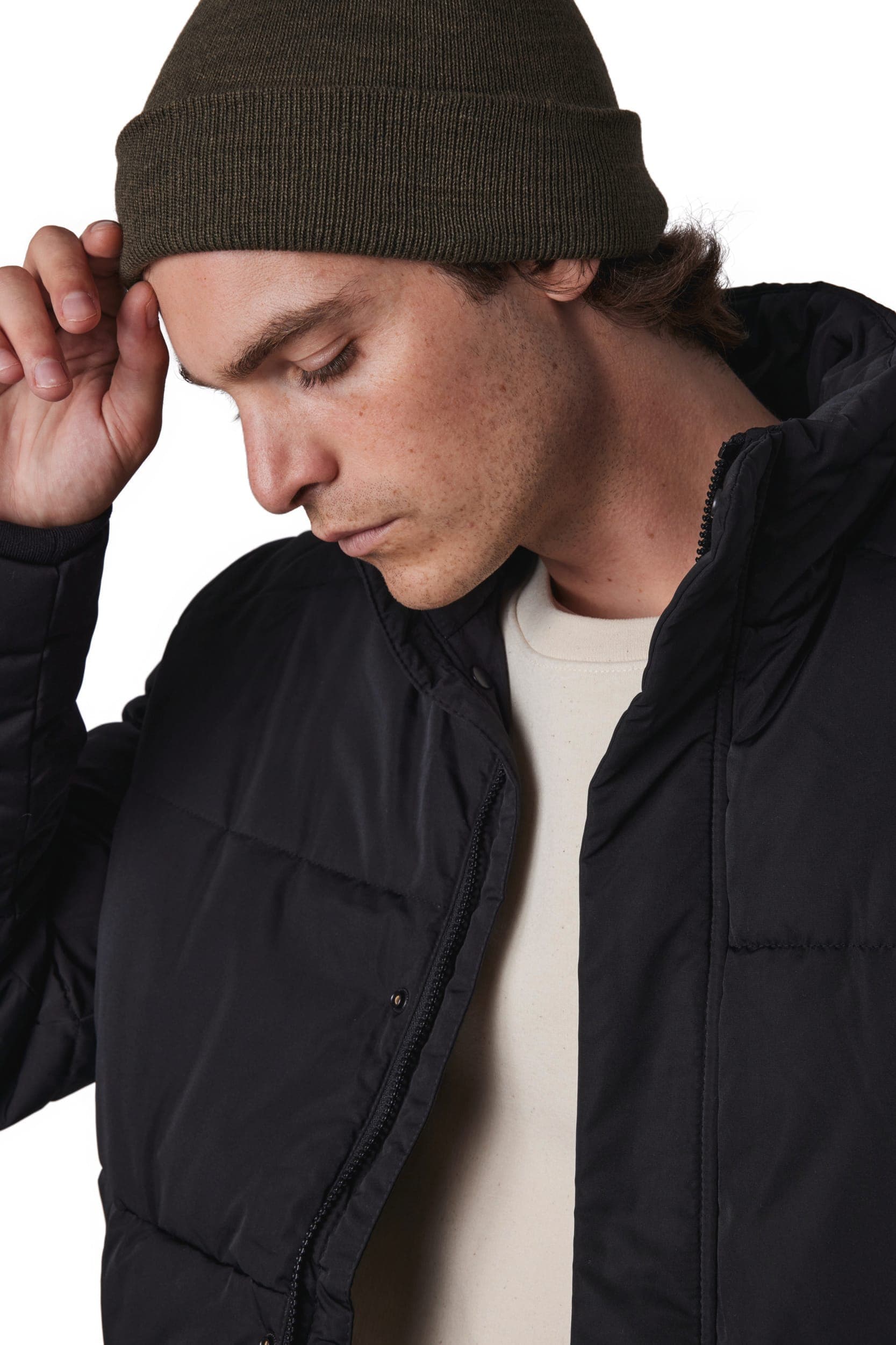 Bonnet recyclé avec doublure Thinsulate™ en situation