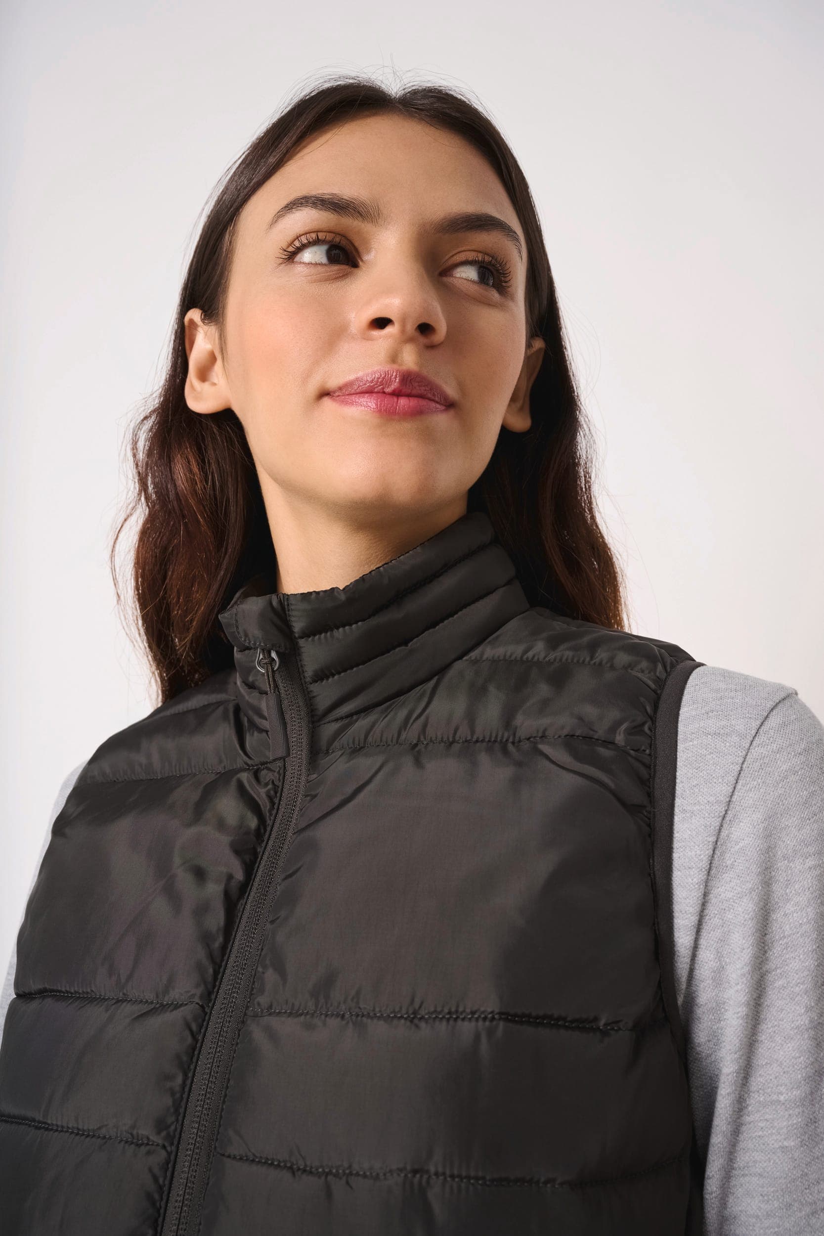 Bodywarmer matelassé femme en situation