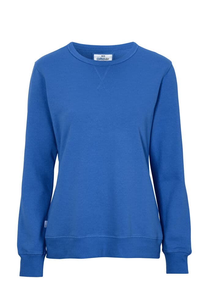 SWEAT COL ROND FEMME - CERTIFIÉ GOTS coloris Bleu