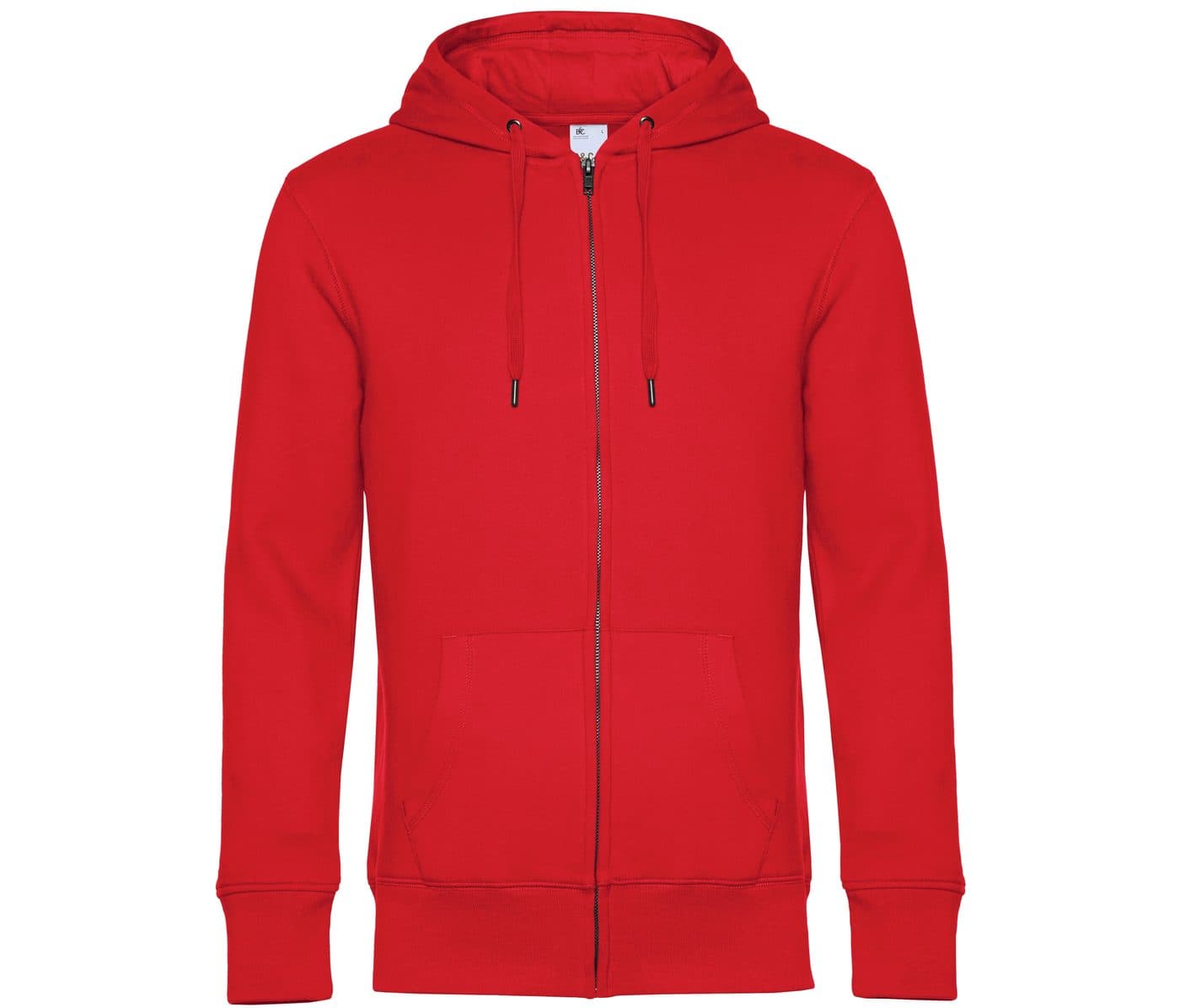 B&C KING ZIPPED HOOD coloris Rouge