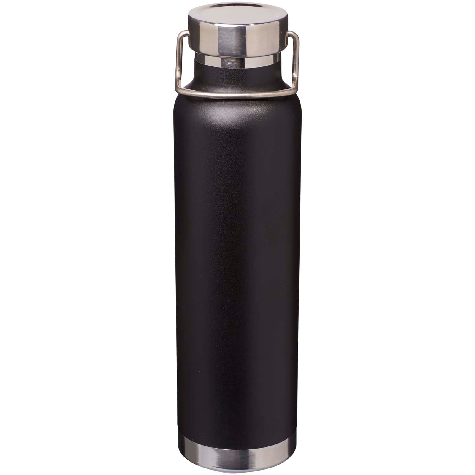 Bouteille avec isolation sous vide Astra de 650 ml en cuivre et acier inoxydable recyclé certifié RCS  coloris Noir