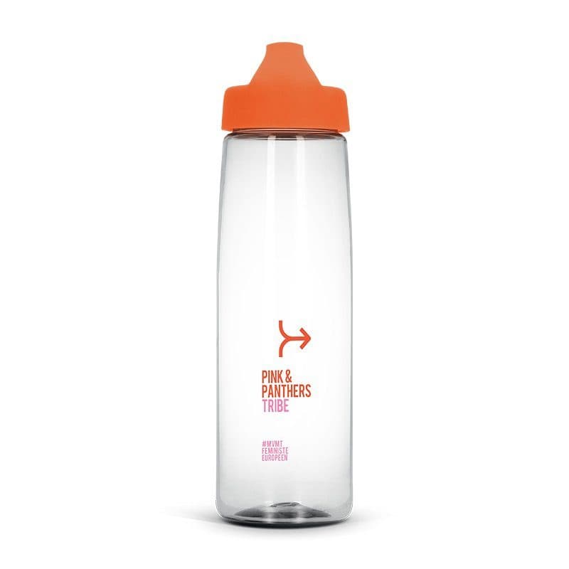BOUTEILLE GOURDE 83 cl TRANSPARENTE EN TRITAN en situation