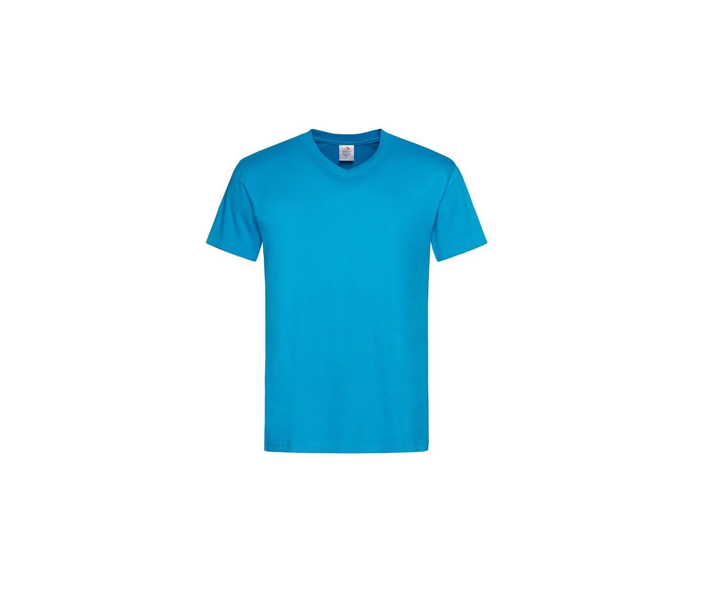CLASSIC-T V-NECK coloris Bleu océan