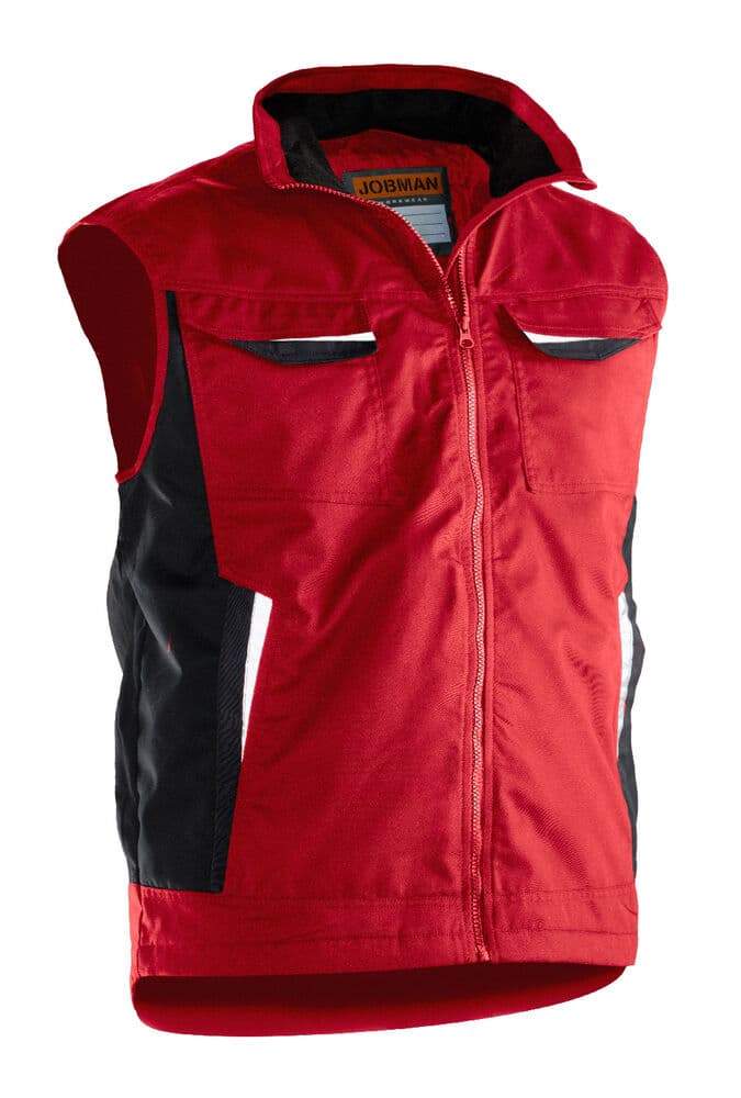 Jobman 7517 Service Vest Lined coloris Rouge