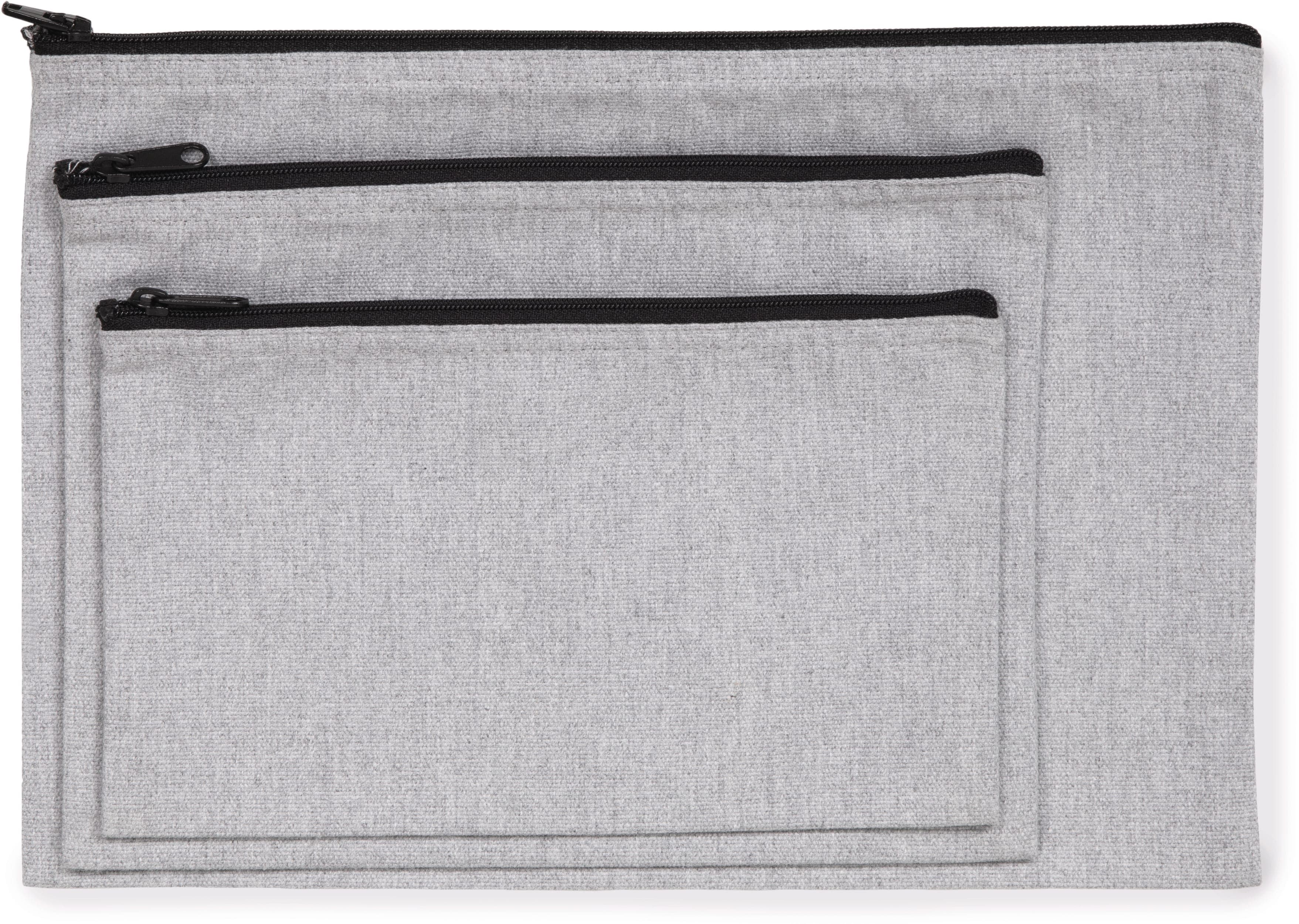 Pochette zippée recyclée